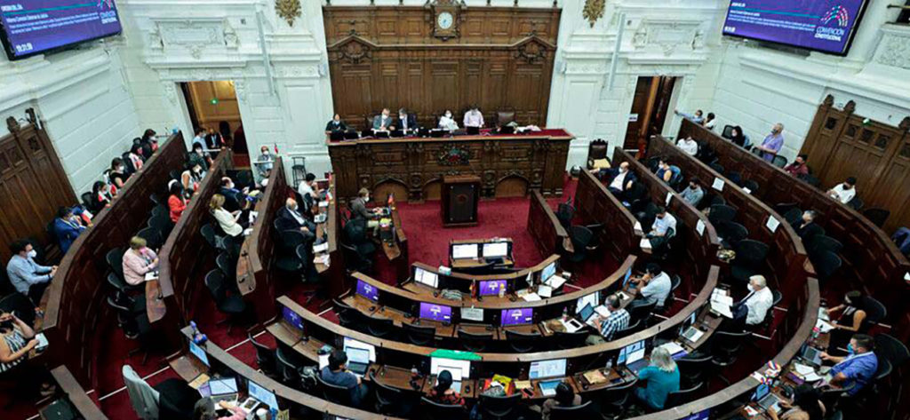 Sala de sesiones del ex Congreso Nacional