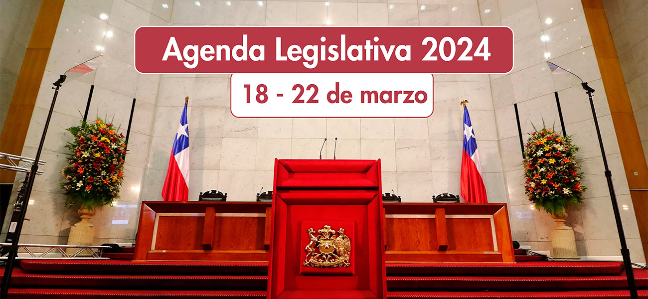 Agenda legislativa: 18 al 22 de marzo