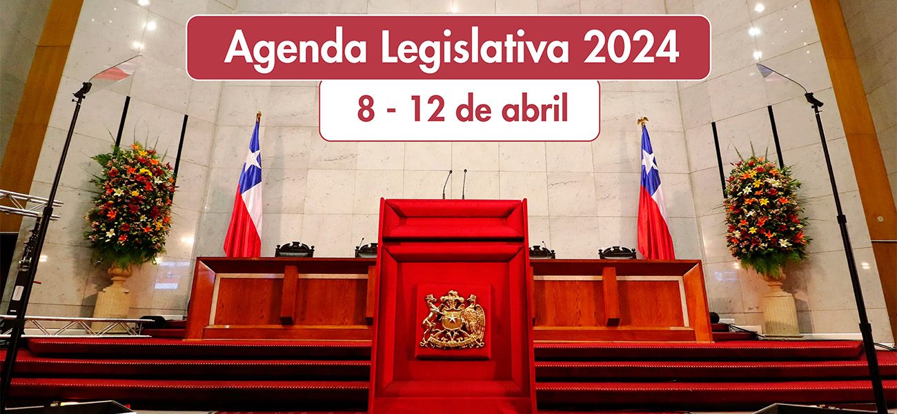 Agenda legislativa: 8 al 12 de abril