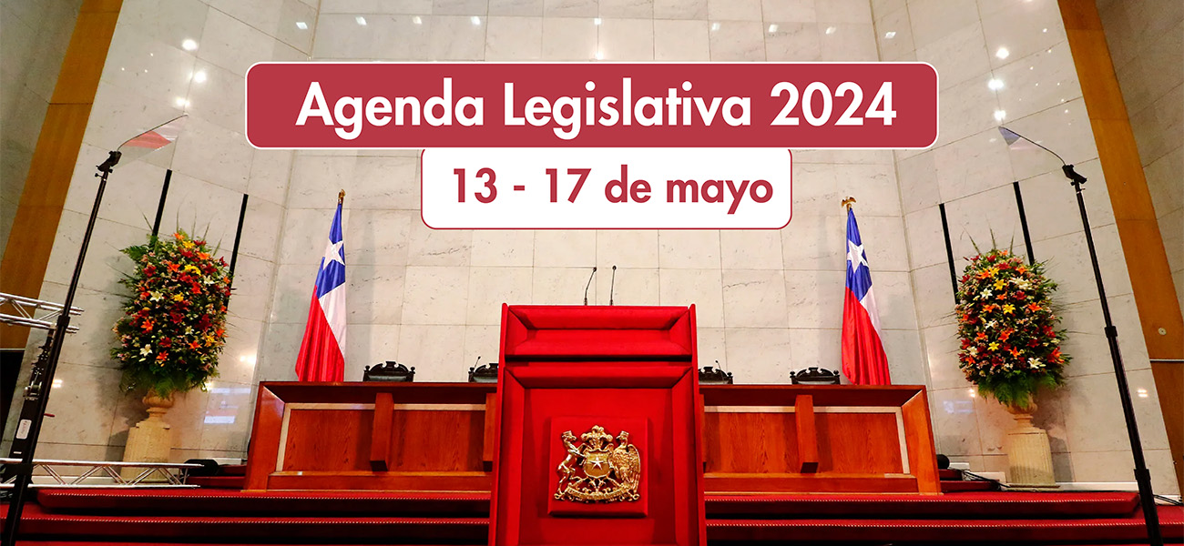 Agenda legislativa: 13 al 17 de mayo
