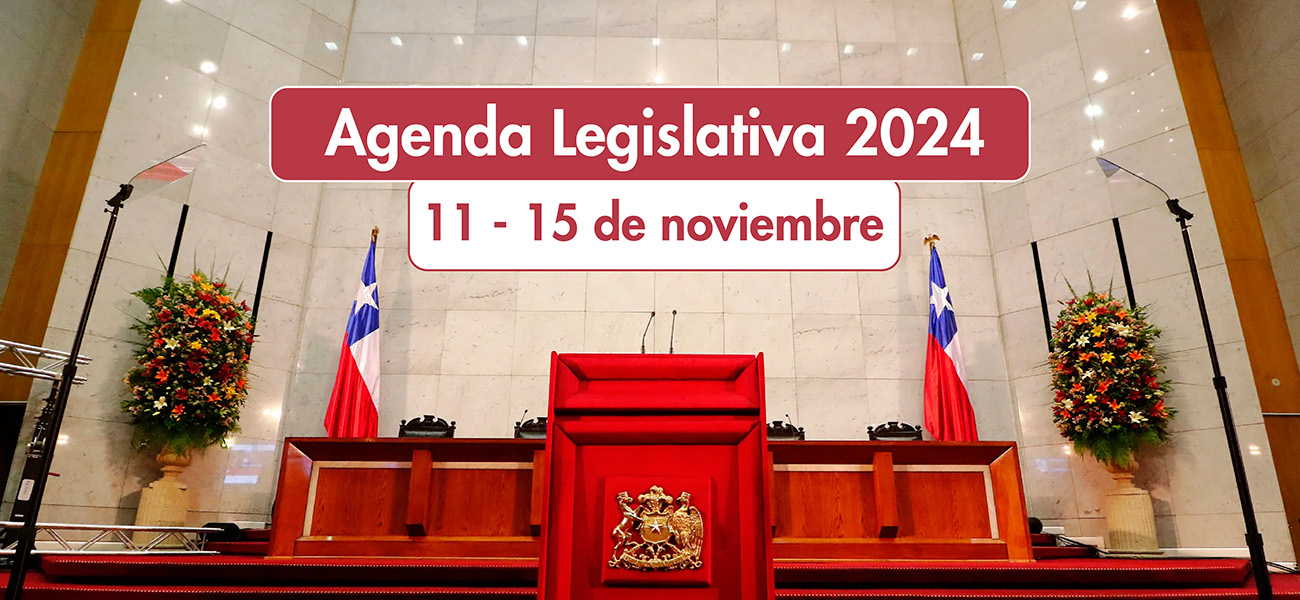 Agenda legislativa: 11 al 15  de noviembre